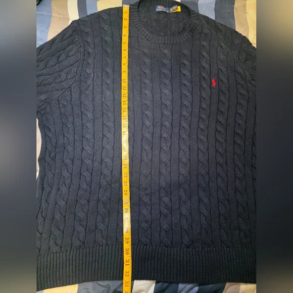 Polo Ralph Lauren Sweater- Men's Big & Tall Size 4XLT- Navy Blue